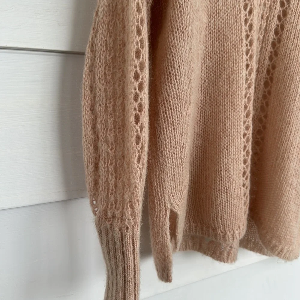 Spell & The Gypsy Collective V-Neck Tan Wool Sweater - Picture 4 of 6
